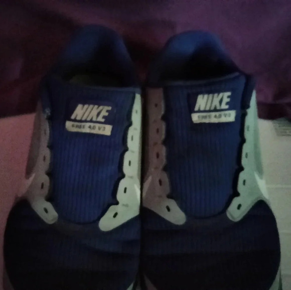 Nike Free 4.0 V3 Men's Running Shoes 2013 Blue Gray - Picture 5 of 8